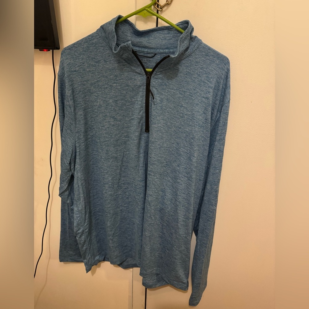 Abercrombie Soft A&F Air Knit Blue Shirt Top Sweater